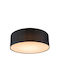 VK Lighting Ceiling Mount Light 30cm Black with Integrated LED