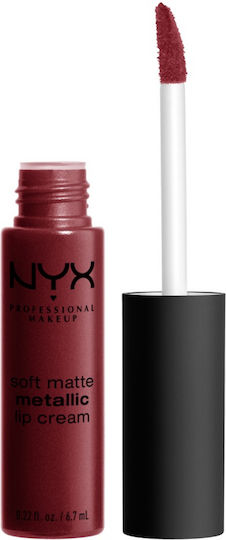 NYX Professional Makeup Soft Matte Lip Cream Metallic Long Lasting Liquid Lipstick Metallic 04 Budapest 8ml