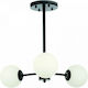 Inlight Pendant Light Three-Light for Socket G9 Black