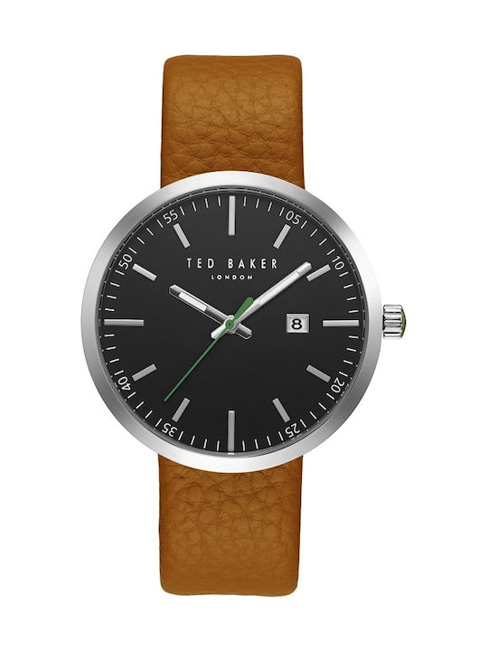 Ted Baker Jack Herrenuhr 42mm Batterie mit Braun Lederarmband