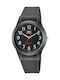 Q&Q Men's Watch 37mm Battery with Black Rubber Strap