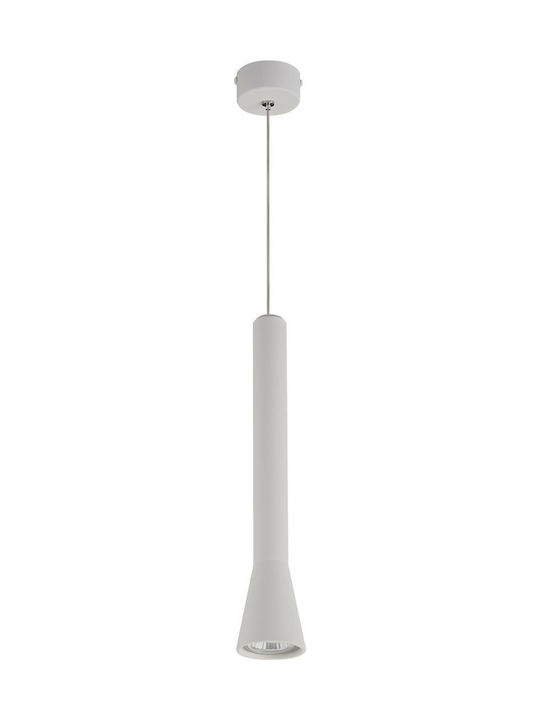 VK Lighting VK/03105PE/1 Pendant Light Single-Light for Socket GU10 White