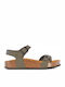 Leather Women's Anatomic Sandals Green