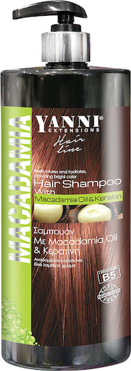 Yanni Extensions Macadamia Oil Shampoos Reconstruction/Nourishment & Hydration for All Hair Types 1000ml
