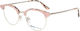 Woodys Barcelona Godfather 04 Women's Prescription Eyeglass Frame Pink