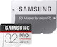 Samsung Pro Endurance microSDHC 32GB Class 10 U1 UHS-I με αντάπτορα