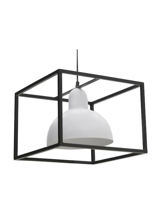 Inart Pendant Light Single-Light Bell for Socket E27 Black