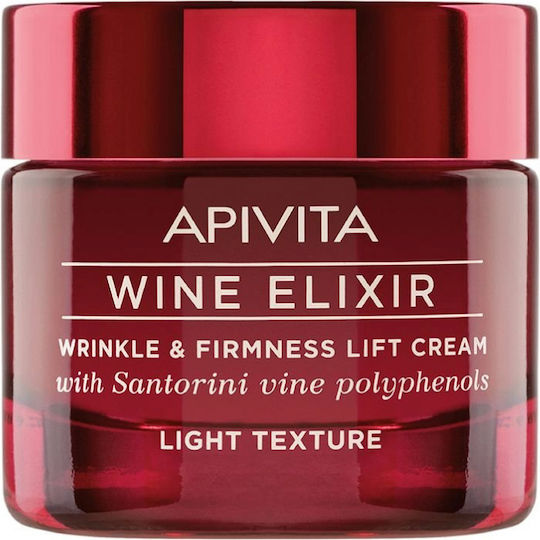 Apivita Wine Elixir Light Cremă de Față de Zi pentru Hidratare Anti-îmbătrânire și Tonifiere cu Acid Hialuronic 50ml