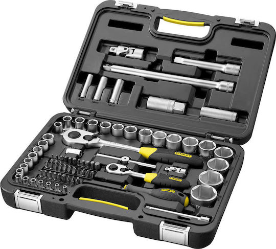 Stanley Set Ratchet 1\2" & 1\4" 77pcs