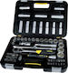 Stanley Set de chei tubulare și clichet 1\2" 72buc