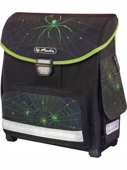 Herlitz Smart Spider Schulranzen Rucksack Grundschule, Grundschule in Schwarz Farbe