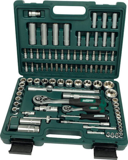 Mannesmann Set Cheie Tubulară Cu Chei Cu Clichet 1\2" & 1\4" 94 Bucăți