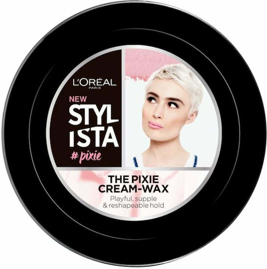 L'Oreal Paris Stylista Pixie Cream Short Hair Styling Wax Κερί για Δυνατό Κράτημα & Φυσικό Αποτέλεσμα 75ml