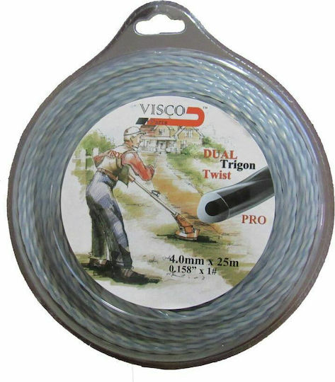 Visco Parts 4028 Метална верижка Триъгълна Стръвна Дължина 25м и Дебелина 4мм