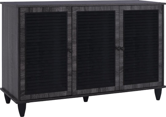 Ξύλινη McKenna με 3 Ράφια Zebrano 112x30x68.5cm HM2267.01 Ξύλινη McKenna με 3 Ράφια Zebrano 112x30x68.5cm HM2267.01