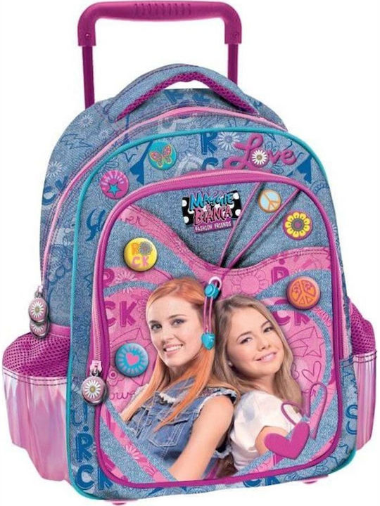 Graffiti Maggie & Bianca School Bag Trolley Kindergarten in Blue color