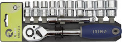 Irimo 129-12-4 Ratschen- und Steckschlüssel-Set 1/2" 12 Stück Irimo 129-12-4 Ratschen- und Steckschlüssel-Set 1/2" 12 Stück