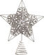 Inart Christmas Metallic Christmas Tree Topper Ornament Gold