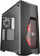 CoolerMaster MasterBox K500L Midi Tower Κουτί Υπολογιστή με Πλαϊνό Παράθυρο Μαύρο