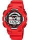 Calypso Men's Watch 40mm Chronograph Battery with Red Rubber Strap