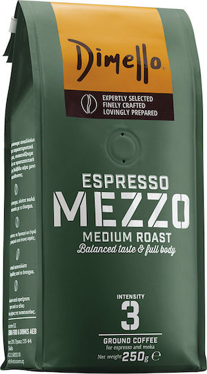 Dimello Espresso Coffee Mezzo Ground 250gr