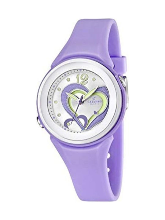 Calypso Watch with Rubber Strap Purple K5576/4