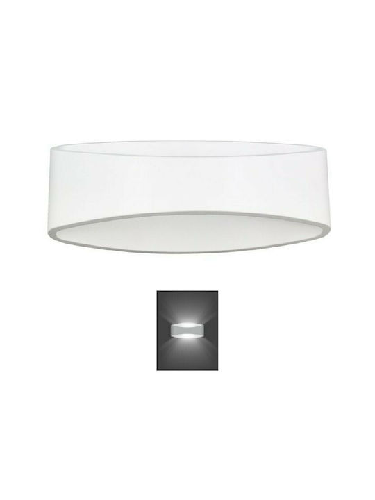 Spot Light Modern Wall Lamp with Integrated LED and Warm White Light White