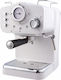 Arielli KM-501W Μηχανή Espresso 1100W Πίεσης 15bar Λευκή