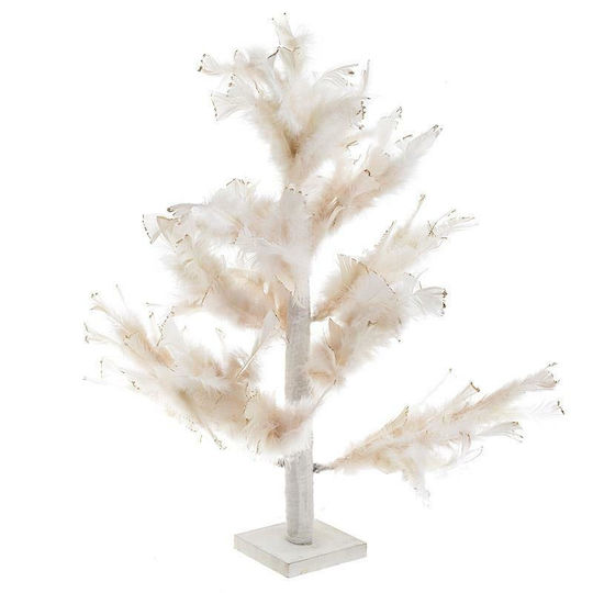 Christmas Decorative Plastic Tree Natural Appearance 65cm White