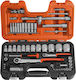 Bahco Set Ratchet 1\2" & 1\4" 56pcs