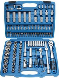 BGS Technic Kăștanie cu Chei Tubulare 1/2" și 1/4" 108 Bucăți