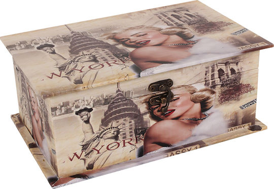 Keskor Dekorative Boxen aus Künstliches Leder Marilyn im Buch-Design