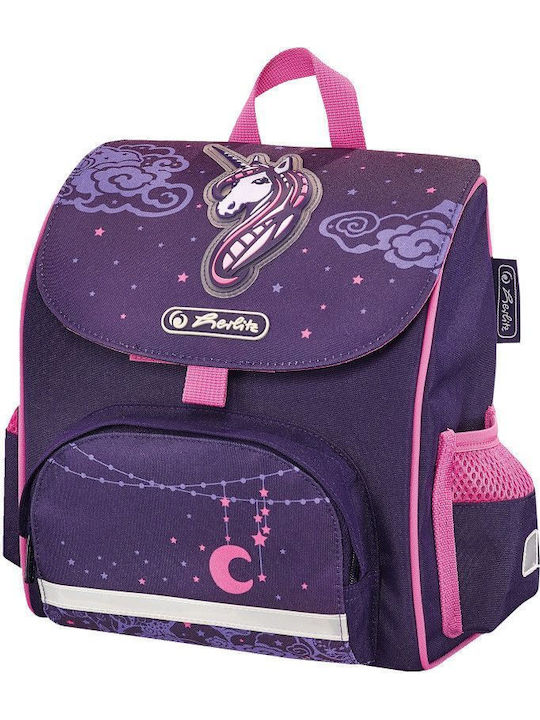 Herlitz Mini Softbag Unicorn Night Schulranzen Rucksack Grundschule, Grundschule in Lila Farbe