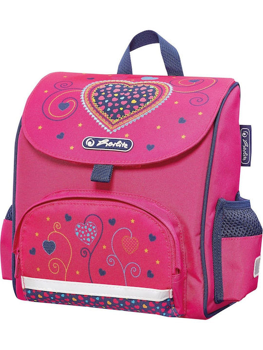 Herlitz Mini Softbag Pink Hearts Schulranzen Rucksack Kindergarten in Fuchsie Farbe