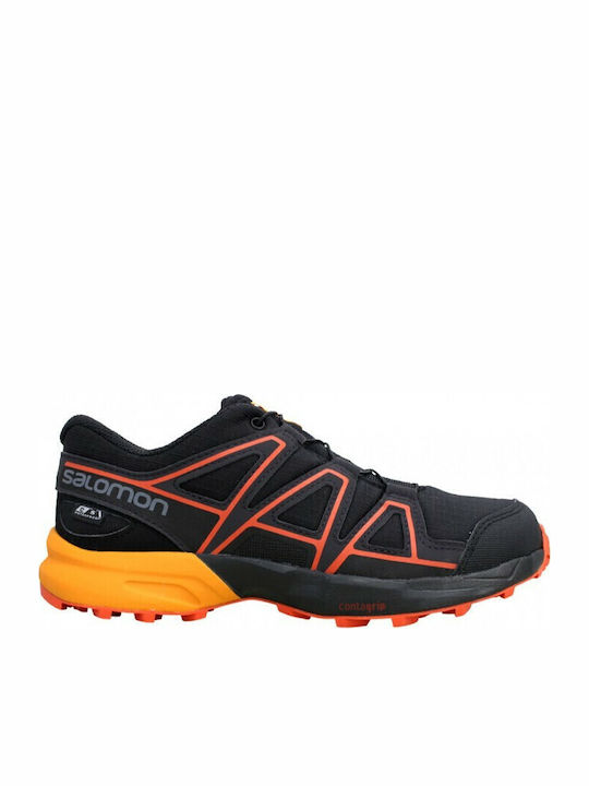 Speedcross Junior Αδιάβροχα Αθλητικά Παιδικά Παπούτσια Running με Κορδόνια Μαύρα