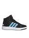 Hoops Mid 2.0 K Αθλητικά Παιδικά Παπούτσια Μπάσκετ με Κορδόνια Μαύρα