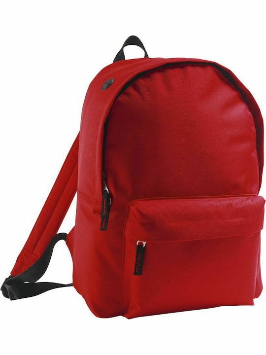 Sol's Rider Red School Bag Backpack Junior High-High School in Red color 15.7lt