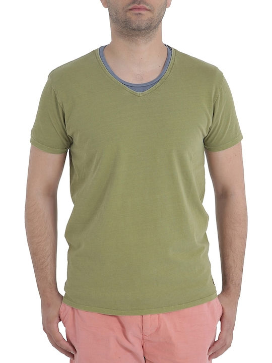 Scotch & Soda Two In One T-shirt Khaki