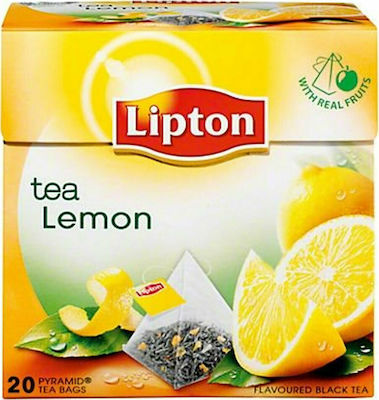 Lipton Черно Чай 20 Bags 36гр 1бр с Аромат Lemon