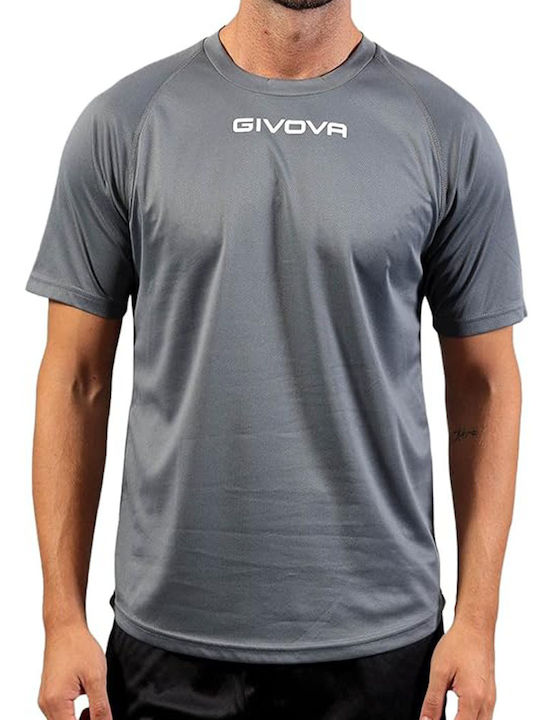 Givova MAC01 Dark Grey Αθλητικό Ανδρικό T-shirt...