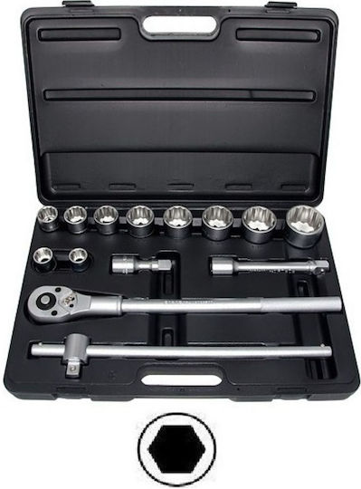 Force Set Ratchet 3\4" 14pcs