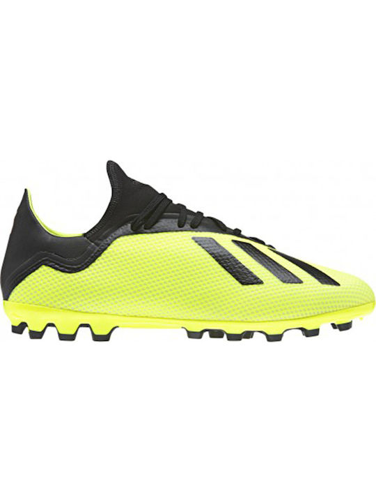 Adidas X 18.3 AG Χαμηλό Ποδοσφαιρικά Παπούτσια με Τάπες Κίτρινα