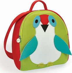 Oops All I Need Bird Σχολική Τσάντα Πλάτης Νηπιαγωγείου σε Κόκκινο χρώμα Μ25 x Π16 x Υ30cm