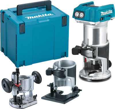 Makita Plunge Router 18V Solo cu Reglaj de Viteză și cu Sistem de Aspirație