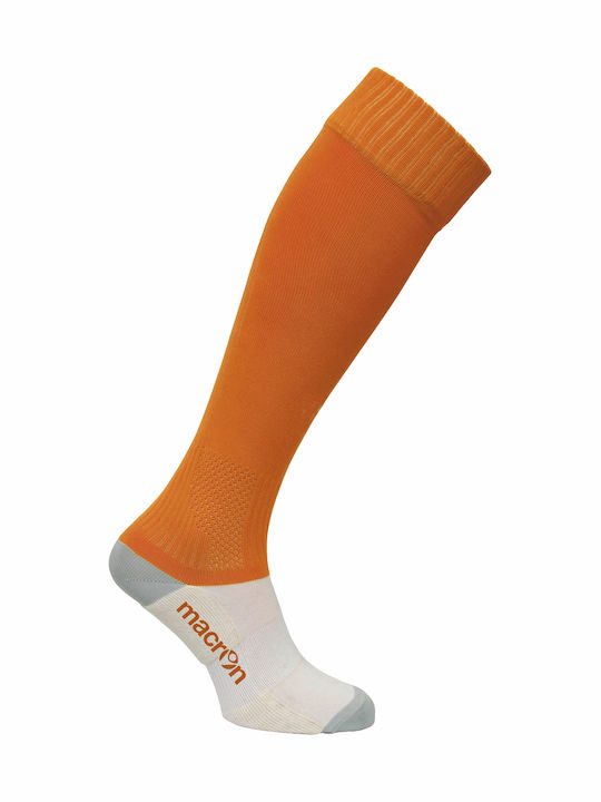 Macron Round Fußballsocken Orange 1 Paar