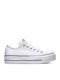 Chuck Taylor All Star Lift Clean Low Top Flatforms Sneakers White / Black