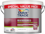 Dulux Trade Weather Shield Plastic Acrilyc Paint for Exterior Use White 9lt