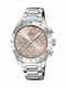 Festina Boyfriend Women's Watch Chronograph with Silver Metal Bracelet