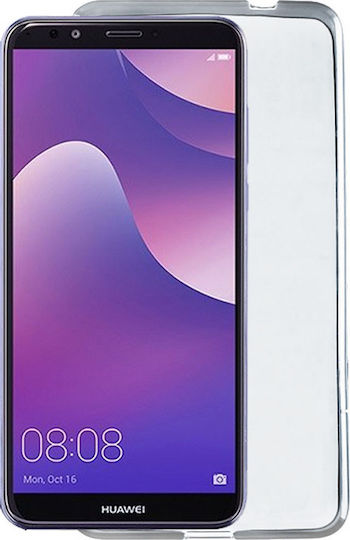 Volte-Tel Slimcolor Air Umschlag Rückseite Silikon Transparent (Huawei Y7 2018/Y7 Prime 2018)