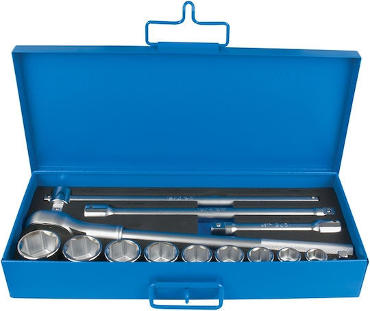 Unior 197MB1 Set de chei tubulare și clichet 3\4" 14buc